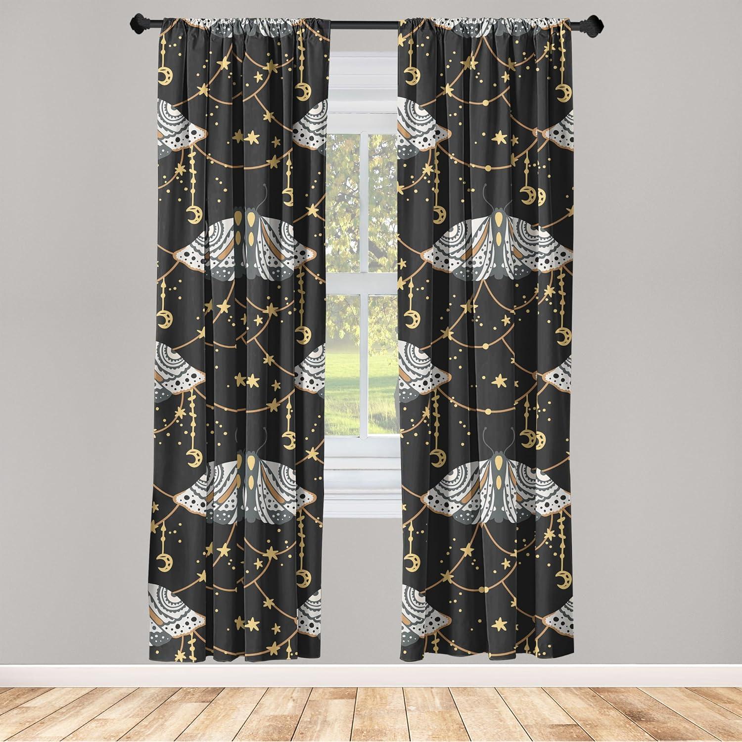 imageAmbesonne Floral Design Curtains Traditional Damask Flower Pattern Geometric Neutral Boho Artwork Window Treatments 2 Panel Set for Living Room Bedroom Pair of 28 x 95 Cobalt Blue and WhiteMustard Purpleblue White