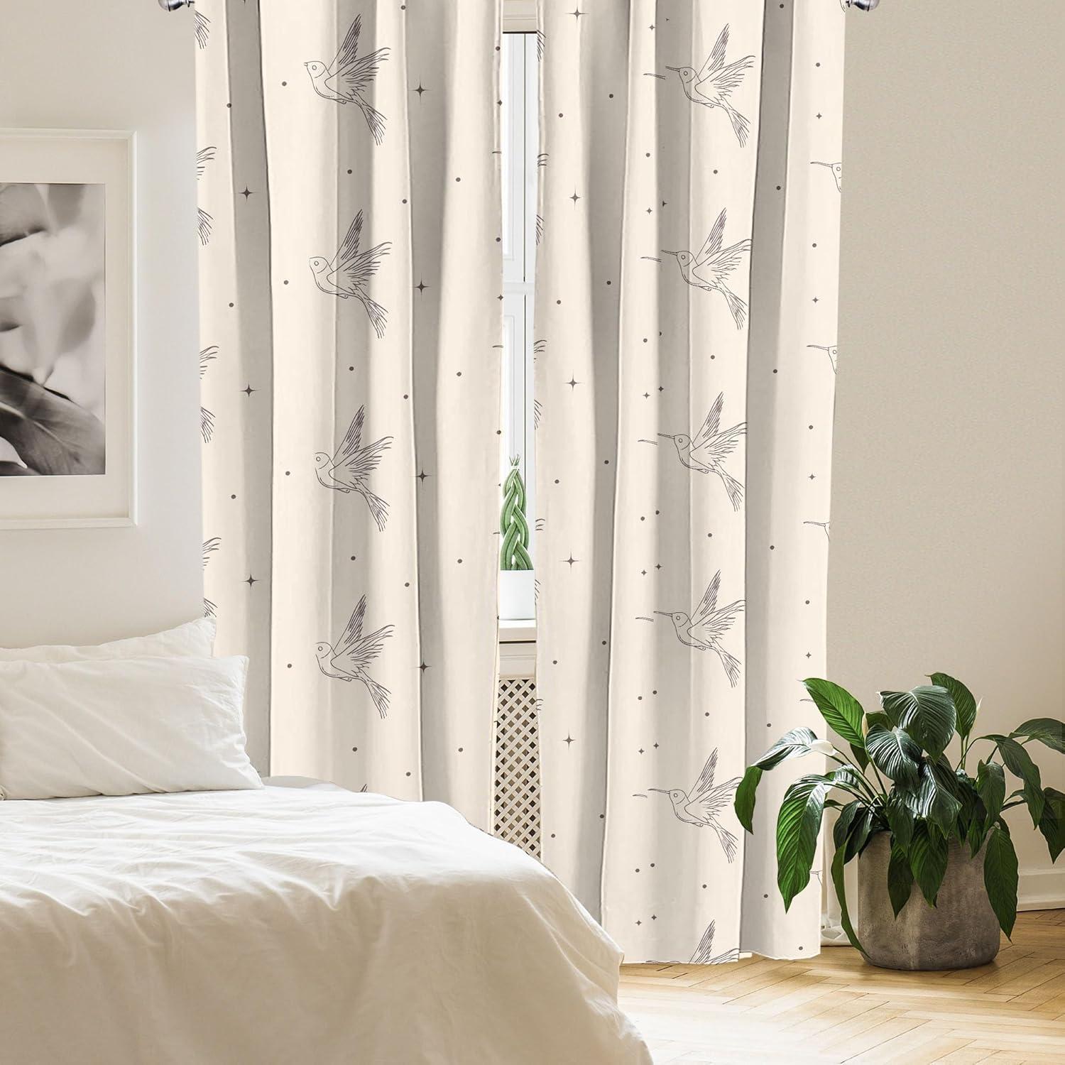 imageAmbesonne Floral Design Curtains Traditional Damask Flower Pattern Geometric Neutral Boho Artwork Window Treatments 2 Panel Set for Living Room Bedroom Pair of 28 x 95 Cobalt Blue and WhiteCream Pale Grey