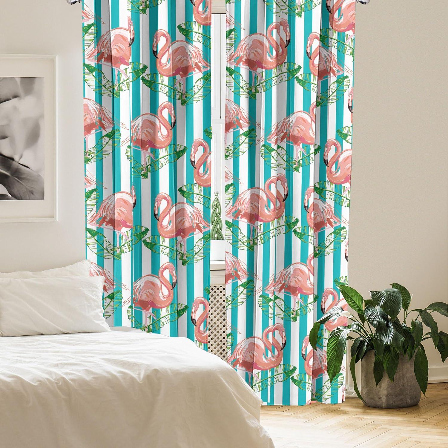 imageAmbesonne Gothic Wings Curtains Outline Style Illustrated Wild Nature Moth Pattern Neutral Colors Window Treatments 2 Panel Set for Living Room Bedroom Pair of 28 x 63 Charcoal Grey Sea BlueDark Seafoam and Blush