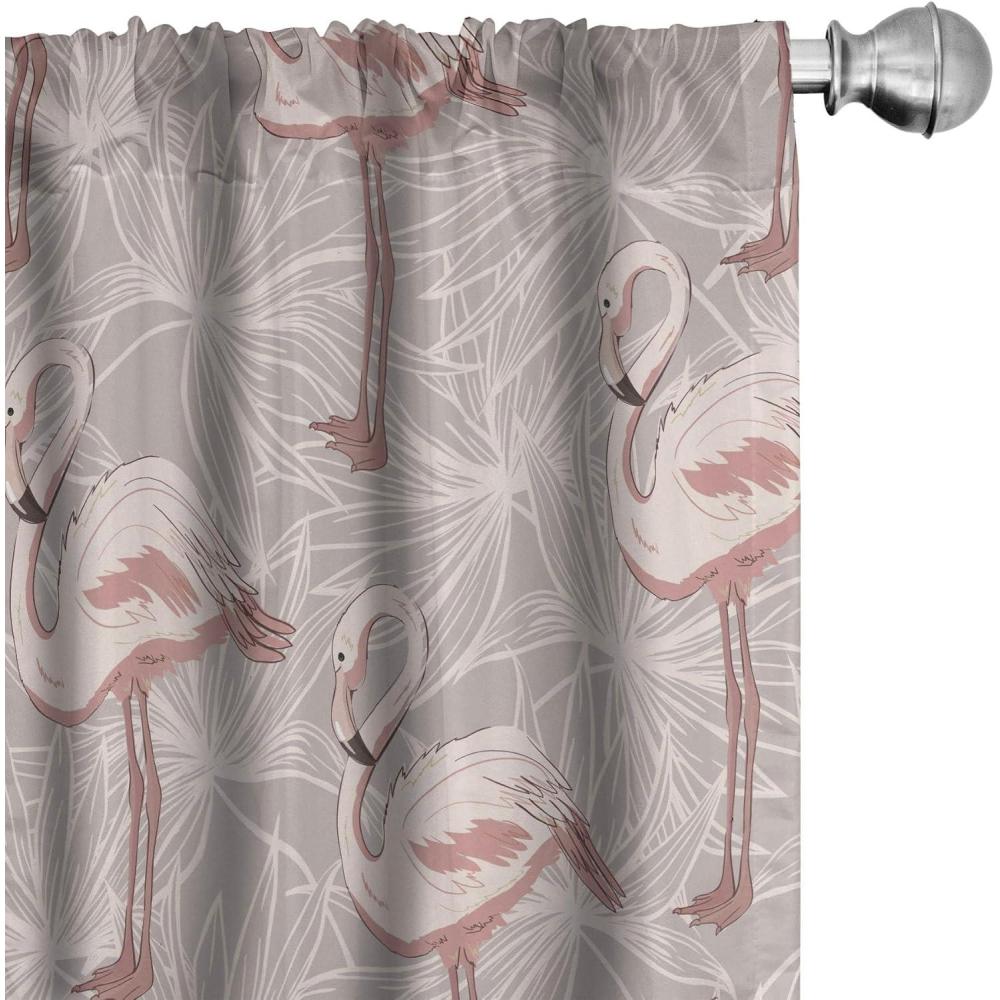 imageAmbesonne Floral Curtains Fashion Design Garden Artwork of Repetitive Red Peony Flowers Neutral Window Treatments 2 Panel Set for Living Room Bedroom Pair of 28 x 84 Dark Coral Pale CaramelBlush Dust Warm Taupe