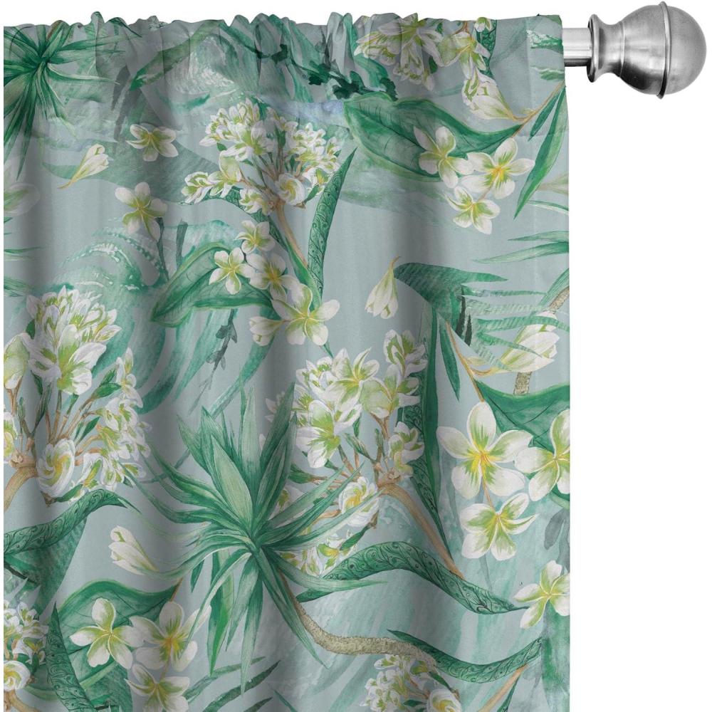 imageAmbesonne Floral Curtains Neutral Colors Delicate Blooming Flowers Pattern Dreamy Blush Tone Art Window Treatments 2 Panel Set for Living Room Bedroom Pair of  28 x 63 Hot Pink Charcoal GreyReseda Green and Amber