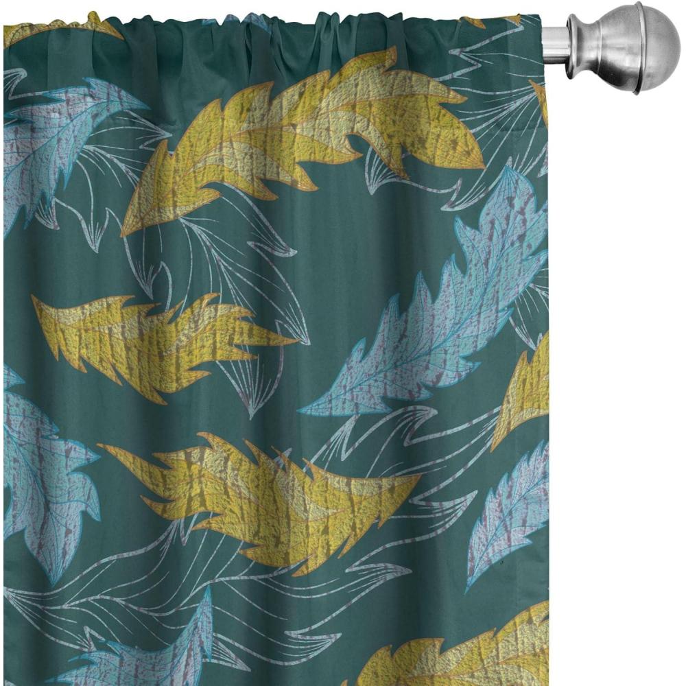 imageAmbesonne Floral Curtains Neutral Colors Delicate Blooming Flowers Pattern Dreamy Blush Tone Art Window Treatments 2 Panel Set for Living Room Bedroom Pair of  28 x 63 Hot Pink Charcoal GreyMustard and Cadet Blue