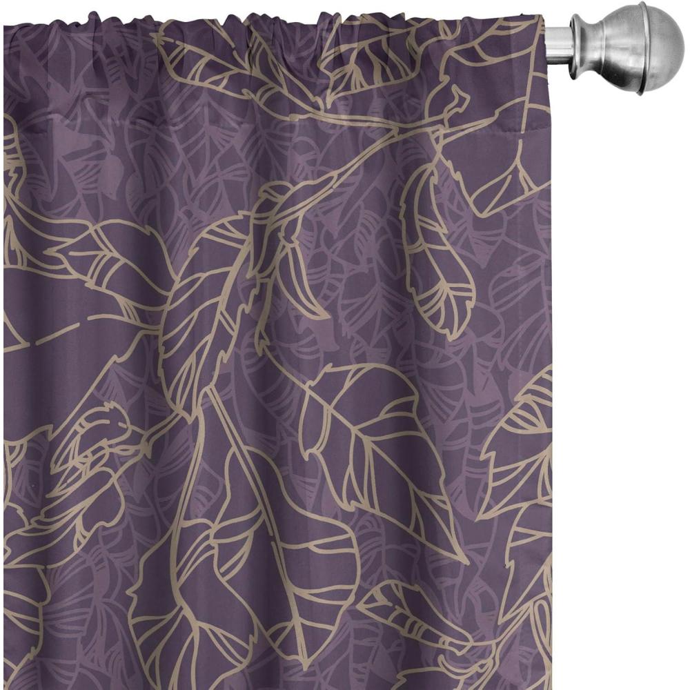 imageAmbesonne Floral Curtains Neutral Colors Delicate Blooming Flowers Pattern Dreamy Blush Tone Art Window Treatments 2 Panel Set for Living Room Bedroom Pair of  28 x 63 Hot Pink Charcoal GreyDark Indigo White Grey