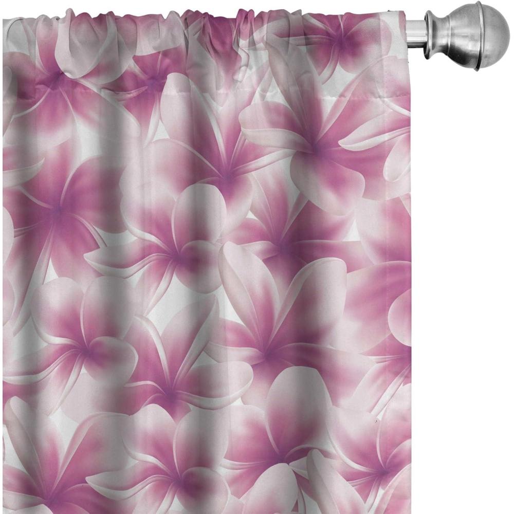 imageAmbesonne Retro Curtains Sketch Style Continuous Neutral Colors Floral Motifs Lines Dreamy Artwork Window Treatments 2 Panel Set for Living Room Bedroom Pair of 28 x 63 Soft Pink Pale PurplePale Purple and White