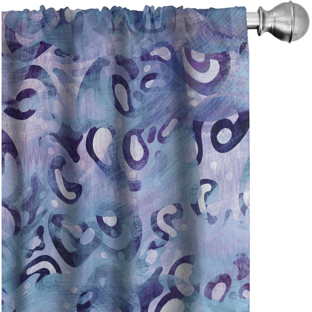 imageAmbesonne Sakura Curtains Japanese Inspiration Asian Flowers Vintage with Neutral Colors Boho Art Window Treatments 2 Panel Set for Living Room Bedroom Pair of  28 x 95 Lavender Blue Soft BlueCadet Blue Quartz and Lilac