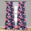 Ambesonne Birds and Nature Curtains, Cottagecore Vibe Neutral Colors Boho Animals and Flower Art, Window Treatments 2 Panel Set for Living Room Bedroom, Pair of – 28″ x 63″, Dark Lavender Pastel Pink(Dark Lavender Pastel Pink)