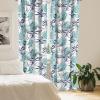 Ambesonne Birds and Nature Curtains, Cottagecore Vibe Neutral Colors Boho Animals and Flower Art, Window Treatments 2 Panel Set for Living Room Bedroom, Pair of – 28″ x 63″, Dark Lavender Pastel Pink(Seafoam White Dark Indigo)