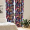 Ambesonne Birds and Nature Curtains, Cottagecore Vibe Neutral Colors Boho Animals and Flower Art, Window Treatments 2 Panel Set for Living Room Bedroom, Pair of – 28″ x 63″, Dark Lavender Pastel Pink(Pale Sky Blue Dark Coral)