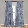 Ambesonne Birds and Nature Curtains, Cottagecore Vibe Neutral Colors Boho Animals and Flower Art, Window Treatments 2 Panel Set for Living Room Bedroom, Pair of – 28″ x 63″, Dark Lavender Pastel Pink(Purpleblue and Ceil Blue)