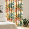 Ambesonne Birds and Nature Curtains, Cottagecore Vibe Neutral Colors Boho Animals and Flower Art, Window Treatments 2 Panel Set for Living Room Bedroom, Pair of – 28″ x 63″, Dark Lavender Pastel Pink(Cadet Blue Salmon Mustard)