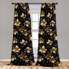 Ambesonne Birds and Nature Curtains, Cottagecore Vibe Neutral Colors Boho Animals and Flower Art, Window Treatments 2 Panel Set for Living Room Bedroom, Pair of – 28″ x 63″, Dark Lavender Pastel Pink(Black Dark Taupe Caramel)