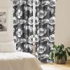 Ambesonne Birds and Nature Curtains, Cottagecore Vibe Neutral Colors Boho Animals and Flower Art, Window Treatments 2 Panel Set for Living Room Bedroom, Pair of – 28″ x 63″, Dark Lavender Pastel Pink(Grey Black White)