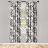 Ambesonne Birds and Nature Curtains, Cottagecore Vibe Neutral Colors Boho Animals and Flower Art, Window Treatments 2 Panel Set for Living Room Bedroom, Pair of – 28″ x 63″, Dark Lavender Pastel Pink(Warm Taupe Dimgray)