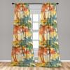 Ambesonne Birds and Nature Curtains, Cottagecore Vibe Neutral Colors Boho Animals and Flower Art, Window Treatments 2 Panel Set for Living Room Bedroom, Pair of – 28″ x 63″, Dark Lavender Pastel Pink(Cadet Blue Salmon Mustard)