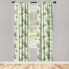 Ambesonne Birds and Nature Curtains, Cottagecore Vibe Neutral Colors Boho Animals and Flower Art, Window Treatments 2 Panel Set for Living Room Bedroom, Pair of – 28″ x 63″, Dark Lavender Pastel Pink(Fern Green Beige Magenta)