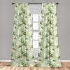 Ambesonne Birds and Nature Curtains, Cottagecore Vibe Neutral Colors Boho Animals and Flower Art, Window Treatments 2 Panel Set for Living Room Bedroom, Pair of – 28″ x 63″, Dark Lavender Pastel Pink(Fern Green Beige Magenta)