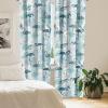 Ambesonne Birds and Nature Curtains, Cottagecore Vibe Neutral Colors Boho Animals and Flower Art, Window Treatments 2 Panel Set for Living Room Bedroom, Pair of – 28″ x 63″, Dark Lavender Pastel Pink(Dark Teal Dark Seafoam)
