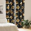 Ambesonne Birds and Nature Curtains, Cottagecore Vibe Neutral Colors Boho Animals and Flower Art, Window Treatments 2 Panel Set for Living Room Bedroom, Pair of – 28″ x 63″, Dark Lavender Pastel Pink(Black Dark Taupe Caramel)