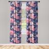 Ambesonne Birds and Nature Curtains, Cottagecore Vibe Neutral Colors Boho Animals and Flower Art, Window Treatments 2 Panel Set for Living Room Bedroom, Pair of – 28″ x 63″, Dark Lavender Pastel Pink(Dark Lavender Pastel Pink)