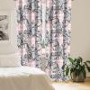 Ambesonne Blooming Flowers Curtains, Simple Design Floral Sketch Pattern with Neutral Leaves Art, Window Treatments 2 Panel Set for Living Room Bedroom, Pair of – 28″ x 95″, Dark Coral Dimgray White(Pale Grey Pastel Pink)