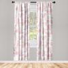 Ambesonne Blooming Flowers Curtains, Simple Design Floral Sketch Pattern with Neutral Leaves Art, Window Treatments 2 Panel Set for Living Room Bedroom, Pair of – 28″ x 95″, Dark Coral Dimgray White(Rose White Blush)