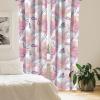 Ambesonne Blooming Flowers Curtains, Simple Design Floral Sketch Pattern with Neutral Leaves Art, Window Treatments 2 Panel Set for Living Room Bedroom, Pair of – 28″ x 95″, Dark Coral Dimgray White(Pale Fuchsia Sea Blue)