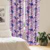 Ambesonne Blooming Flowers Curtains, Simple Design Floral Sketch Pattern with Neutral Leaves Art, Window Treatments 2 Panel Set for Living Room Bedroom, Pair of – 28″ x 95″, Dark Coral Dimgray White(Fuchsia Dark Lavender)