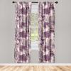 Ambesonne Blooming Flowers Curtains, Simple Design Floral Sketch Pattern with Neutral Leaves Art, Window Treatments 2 Panel Set for Living Room Bedroom, Pair of – 28″ x 95″, Dark Coral Dimgray White(Maroon Pale Pink)