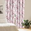 Ambesonne Blooming Flowers Curtains, Simple Design Floral Sketch Pattern with Neutral Leaves Art, Window Treatments 2 Panel Set for Living Room Bedroom, Pair of – 28″ x 95″, Dark Coral Dimgray White(Blush Eggplant White)