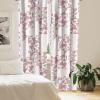 Ambesonne Blooming Flowers Curtains, Simple Design Floral Sketch Pattern with Neutral Leaves Art, Window Treatments 2 Panel Set for Living Room Bedroom, Pair of – 28″ x 95″, Dark Coral Dimgray White(Dried Rose and Pale Ruby)