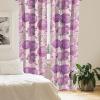 Ambesonne Blooming Flowers Curtains, Simple Design Floral Sketch Pattern with Neutral Leaves Art, Window Treatments 2 Panel Set for Living Room Bedroom, Pair of – 28″ x 95″, Dark Coral Dimgray White(Pale Fuchsia Soft Pink)