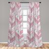 Ambesonne Blooming Flowers Curtains, Simple Design Floral Sketch Pattern with Neutral Leaves Art, Window Treatments 2 Panel Set for Living Room Bedroom, Pair of – 28″ x 95″, Dark Coral Dimgray White(Dried Rose and Soft Pink)