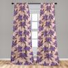 Ambesonne Blooming Flowers Curtains, Simple Design Floral Sketch Pattern with Neutral Leaves Art, Window Treatments 2 Panel Set for Living Room Bedroom, Pair of – 28″ x 95″, Dark Coral Dimgray White(Blush Blue Violet Fawn)