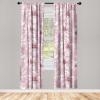 Ambesonne Blooming Flowers Curtains, Simple Design Floral Sketch Pattern with Neutral Leaves Art, Window Treatments 2 Panel Set for Living Room Bedroom, Pair of – 28″ x 95″, Dark Coral Dimgray White(Lilac Pale Pink White)