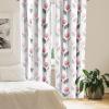 Ambesonne Blooming Flowers Curtains, Simple Design Floral Sketch Pattern with Neutral Leaves Art, Window Treatments 2 Panel Set for Living Room Bedroom, Pair of – 28″ x 95″, Dark Coral Dimgray White(Dark Coral Dimgray White)
