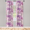 Ambesonne Blooming Flowers Curtains, Simple Design Floral Sketch Pattern with Neutral Leaves Art, Window Treatments 2 Panel Set for Living Room Bedroom, Pair of – 28″ x 95″, Dark Coral Dimgray White(Pale Fuchsia Soft Pink)