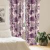 Ambesonne Blooming Flowers Curtains, Simple Design Floral Sketch Pattern with Neutral Leaves Art, Window Treatments 2 Panel Set for Living Room Bedroom, Pair of – 28″ x 95″, Dark Coral Dimgray White(Maroon Pale Pink)