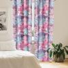 Ambesonne Blooming Flowers Curtains, Simple Design Floral Sketch Pattern with Neutral Leaves Art, Window Treatments 2 Panel Set for Living Room Bedroom, Pair of – 28″ x 95″, Dark Coral Dimgray White(Lilac Hot Pink Violet)