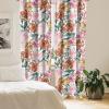 Ambesonne Blooming Flowers Curtains, Simple Design Floral Sketch Pattern with Neutral Leaves Art, Window Treatments 2 Panel Set for Living Room Bedroom, Pair of – 28″ x 95″, Dark Coral Dimgray White(Laurel Green Pale Pink)