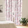 Ambesonne Blooming Flowers Curtains, Simple Design Floral Sketch Pattern with Neutral Leaves Art, Window Treatments 2 Panel Set for Living Room Bedroom, Pair of – 28″ x 95″, Dark Coral Dimgray White(Rose White Blush)