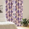 Ambesonne Blooming Flowers Curtains, Simple Design Floral Sketch Pattern with Neutral Leaves Art, Window Treatments 2 Panel Set for Living Room Bedroom, Pair of – 28″ x 95″, Dark Coral Dimgray White(Blush Blue Violet Fawn)