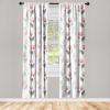 Ambesonne Blooming Flowers Curtains, Simple Design Floral Sketch Pattern with Neutral Leaves Art, Window Treatments 2 Panel Set for Living Room Bedroom, Pair of – 28″ x 95″, Dark Coral Dimgray White(Dark Coral Dimgray White)