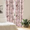 Ambesonne Blooming Flowers Curtains, Simple Design Floral Sketch Pattern with Neutral Leaves Art, Window Treatments 2 Panel Set for Living Room Bedroom, Pair of – 28″ x 95″, Dark Coral Dimgray White(Pastel Pink Champagne)
