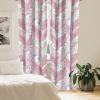 Ambesonne Blooming Flowers Curtains, Simple Design Floral Sketch Pattern with Neutral Leaves Art, Window Treatments 2 Panel Set for Living Room Bedroom, Pair of – 28″ x 95″, Dark Coral Dimgray White(Dried Rose and Soft Pink)