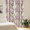 Ambesonne Blooming Flowers Curtains, Simple Design Floral Sketch Pattern with Neutral Leaves Art, Window Treatments 2 Panel Set for Living Room Bedroom, Pair of – 28″ x 95″, Dark Coral Dimgray White(Ivory Pastel Pink)