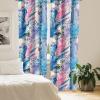 Ambesonne Blooming Flowers Curtains, Simple Design Floral Sketch Pattern with Neutral Leaves Art, Window Treatments 2 Panel Set for Living Room Bedroom, Pair of – 28″ x 95″, Dark Coral Dimgray White(Sea Blue Pastel Pink)
