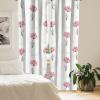 Ambesonne Blooming Flowers Curtains, Simple Design Floral Sketch Pattern with Neutral Leaves Art, Window Treatments 2 Panel Set for Living Room Bedroom, Pair of – 28″ x 95″, Dark Coral Dimgray White(Ivory Pale Pink)