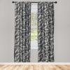 Ambesonne Blooming Roses Curtains, Night Jungle Vibe Flowers Boho with Neutral Leafy Peduncles, Window Treatments 2 Panel Set for Living Room Bedroom, Pair of – 28″ x 84″, Dark Sea Green Dark Coral(Dark Sepia Pale Camel)