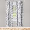 Ambesonne Blooming Roses Curtains, Night Jungle Vibe Flowers Boho with Neutral Leafy Peduncles, Window Treatments 2 Panel Set for Living Room Bedroom, Pair of – 28″ x 84″, Dark Sea Green Dark Coral(Pale Grey White)