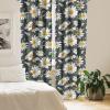 Ambesonne Blooming Roses Curtains, Night Jungle Vibe Flowers Boho with Neutral Leafy Peduncles, Window Treatments 2 Panel Set for Living Room Bedroom, Pair of – 28″ x 84″, Dark Sea Green Dark Coral(Burnt Orange and Olive Green)